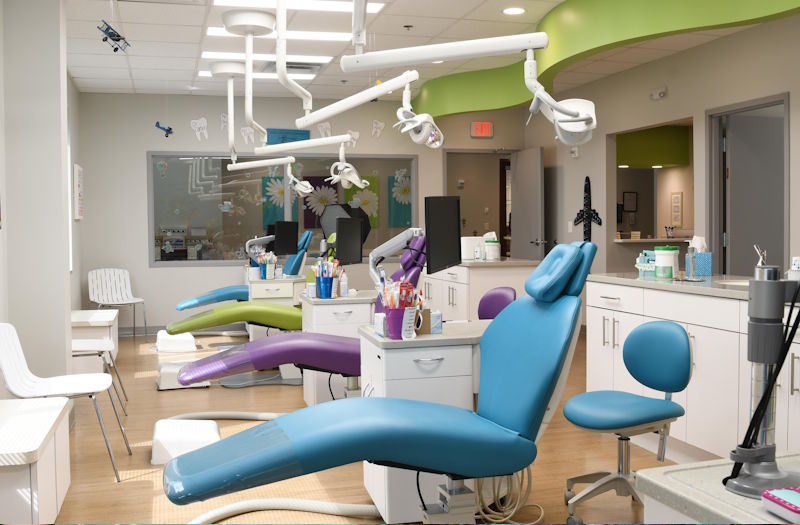 Child receiving dental care at RVA Children's Dentistry